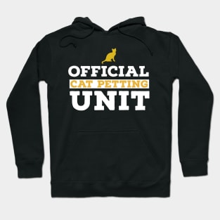 Official cat petting unit Hoodie